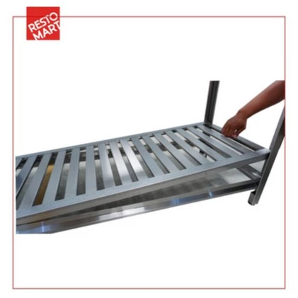 Meja Stainless Serbaguna / Table Stainless / Table W/O SB 9-50 RESTOMART Stainless Steel (0313425) (F0) - Image 3