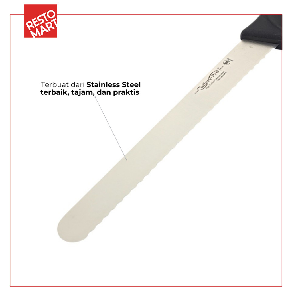 Roaster Slicer Knife 10" / Pisau Dapur / Pisau Daging 25.4 cm CUTLERY PRO KB 2266 250S BK101 (1511671) (F4) - Image 3