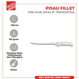 Pisau Filet / Pisau Dapur 20 cm / Fillet Knife 8" Professional TRAMONTINA (1511568)  (F12)
