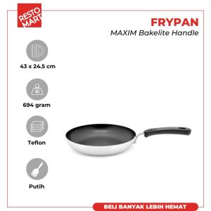 Wajan Teflon Commercial 24 cm / Fry Pan 9.5" MAXIM Teflon (1091647) (F10)