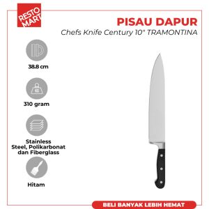 Pisau Chef / Pisau Dapur 25.4 cm / Chefs Knife Century 10" TRAMONTINA (1511556) (F4)
