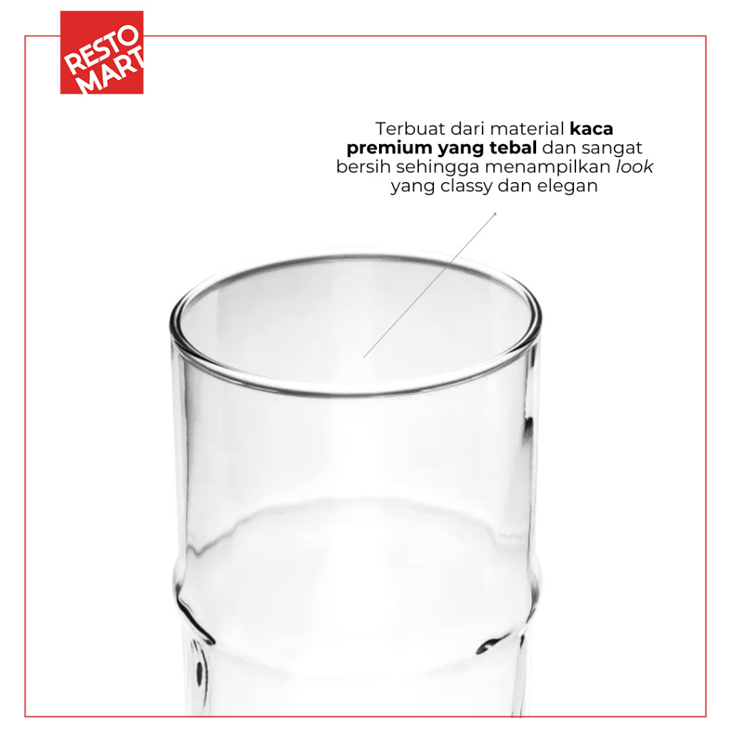 Glass Hurricanes Cooler / Gelas Hurricanes Cooler 16 oz LIBBEY Kaca (2063132) (F2) - Image 4
