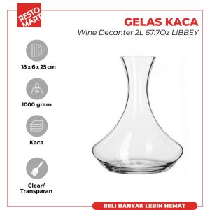 Wine Decanter 67.7 oz /2 Liter LIBBEY Kaca (2063140) (F2)