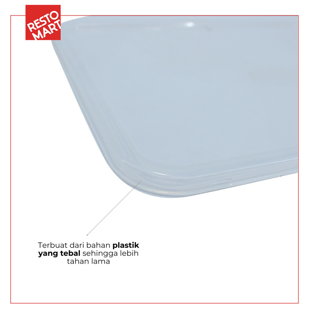 Tutup Tempat makan / Plastic Cover For SS 201 Fast Food Plate RESTOMART (2834002) (F0) - Image 4