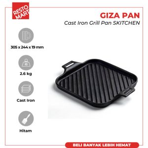 Giza Grill Pan SKITCHEN Cast Iron (2294042) (F11)
