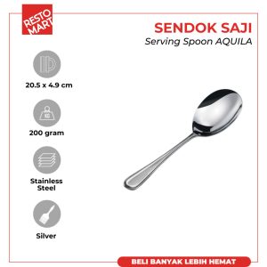 Sendok Saji / Sendok Besar / Serving Spoon AQUILA Stainless Steel 304 (2111105) (F0)