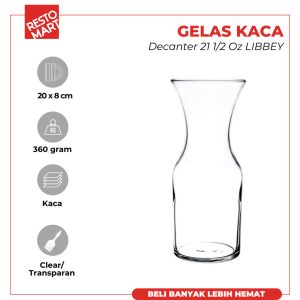 Gelas Kaca / Decanter 21.5 oz LIBBEY Kaca (2063033) (F0)