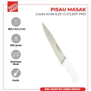Cooks Knife 6.25" / Pisau Masak 16 cm CUTLERY PRO KB 2201 160 WH10 (1511741) (F5)