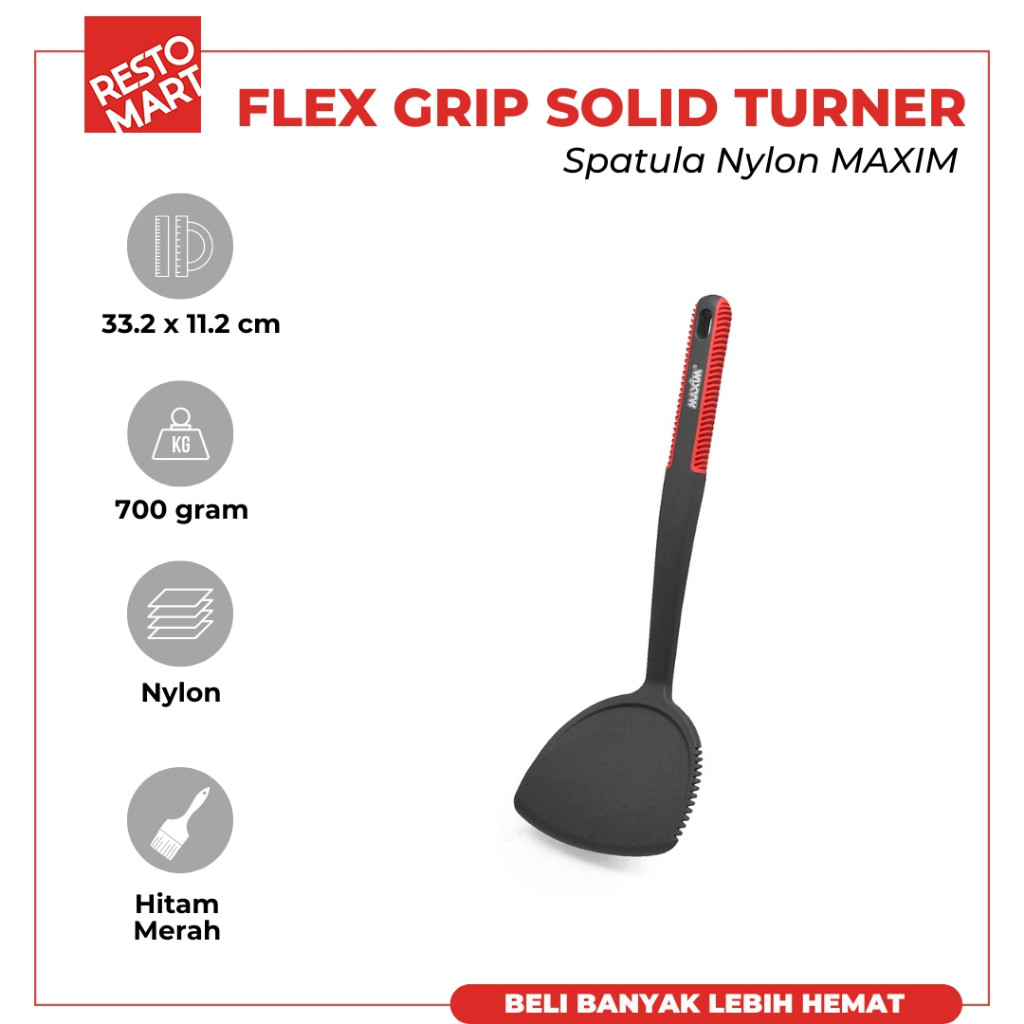 Sutil / Spatula / Flex Grip Solid Turner MAXIM Nylon (1515119) (F12)