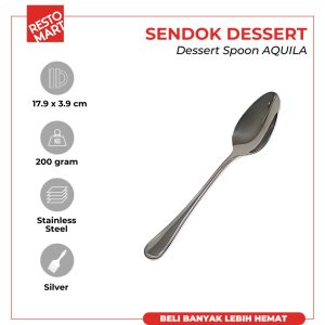 Sendok Dessert / Dessert Spoon AQUILA Stainless Steel (2111120) (F7)