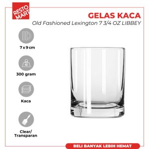 Gelas Kaca 229 ml / Old Fashioned Lexington 7.75 oz LIBBEY Kaca (2063015)  (F11)
