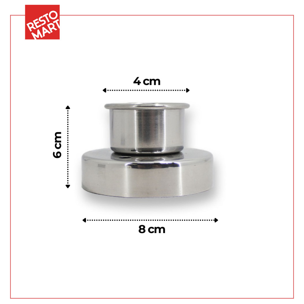 Cetakan Donat / Doughnut Cutter 80 mm RESTOMART Stainless Steel (0611114) (F11) - Image 2