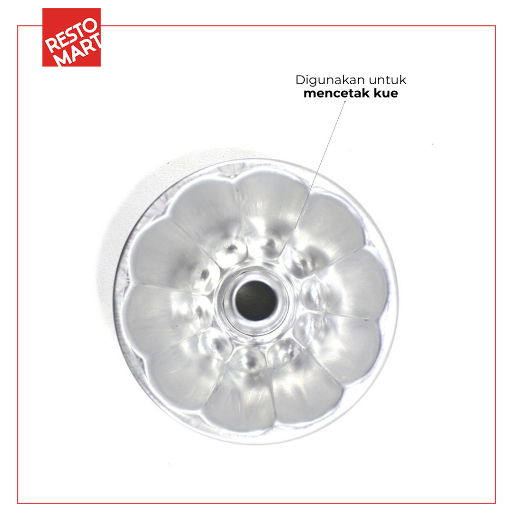 Cetakan Roti / Loyang Roti / High Special Wave Mould W/P 20204014 RESTOMART Aluminium (0611068) (F0) - Image 3