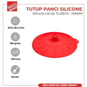 Tutup Panci / Silicone Lid Up 25 cm MAXIM Silicone (1515088) (F3)