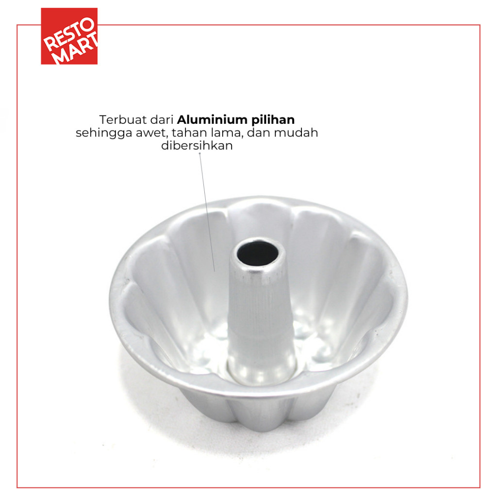 Cetakan Roti / Loyang Roti / High Special Wave Mould W/P 20204014 RESTOMART Aluminium (0611068) (F0) - Image 4