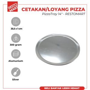 Cetakan Pizza / Loyang Pizza 35.6 cm / Pizza Tray 14" RESTOMART Aluminium (2425008) (F0)