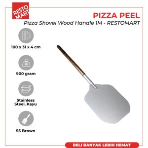 Pizza Peel / Pizza Shovel Wood Handle 1M RESTOMART Kayu (0611104) (F12)