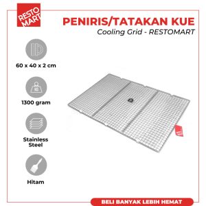 Peniris Gorengan / Tatakan Kue / Rak Pendingin Kue / Cooling Grid 400 x 600 mm RESTOMART (0611078) (F11)