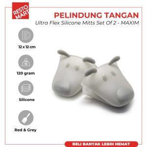 Pelindung Tangan / Ultra Flex Silicone Mitts Set Of 2 MAXIM Silicon(1515093) (F9)