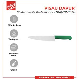 Pisau Dapur 20.3 cm / Meat Knife  8" Proffesional TRAMONTINA Stainless Steel (1511635)  (F10)