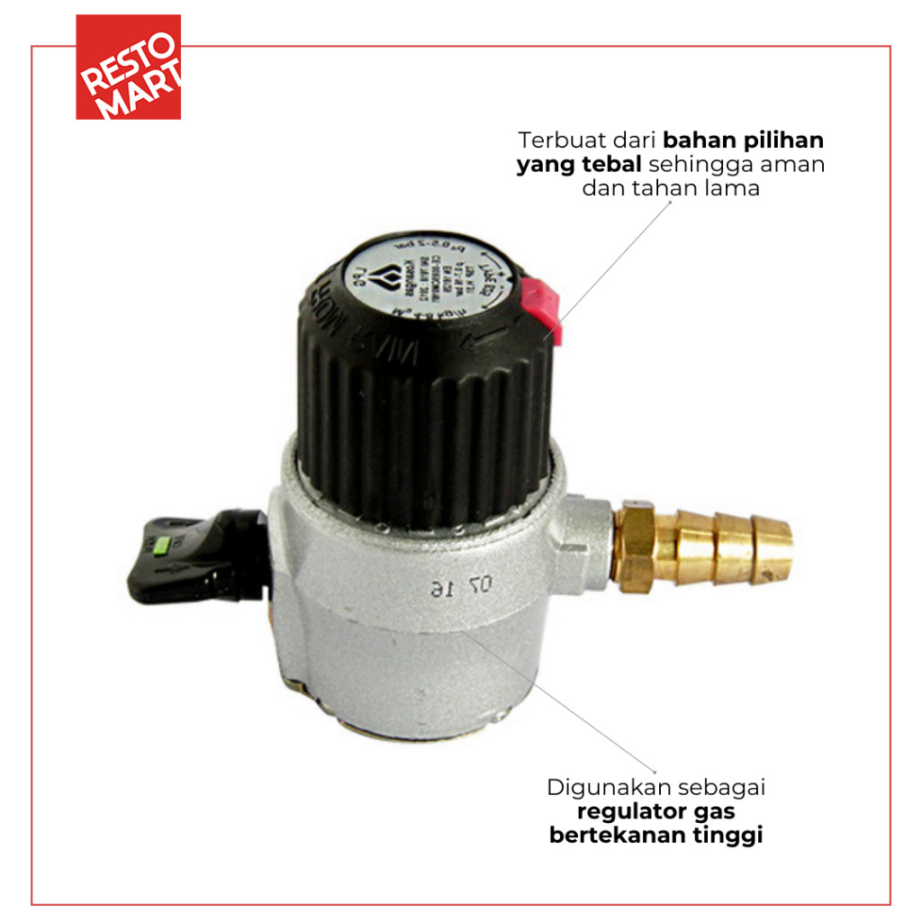 Regulator Tekanan Tinggi RESTOMART (8042134)(F2) - Image 3