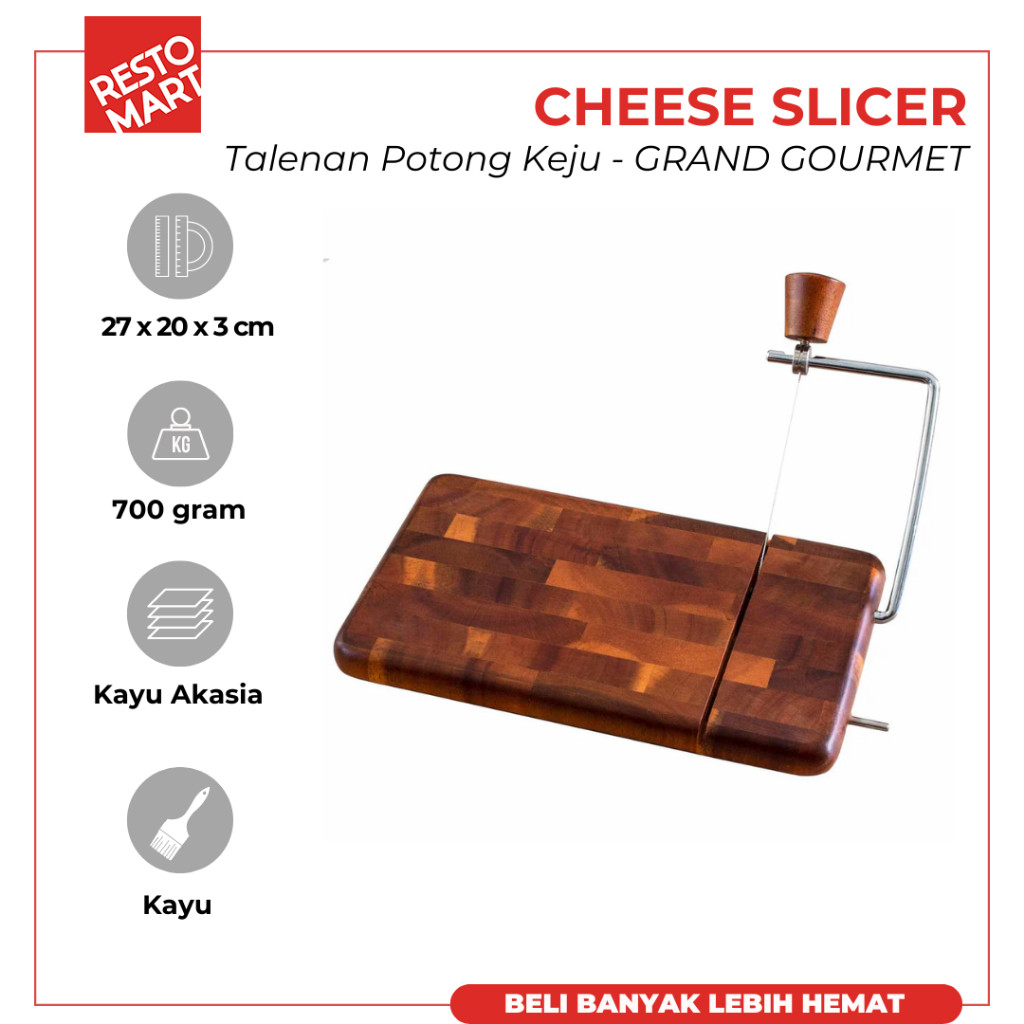 Cheese Slicer / Talenan Potong Keju GRAND GOURMET Acacia (1585054) (F1)