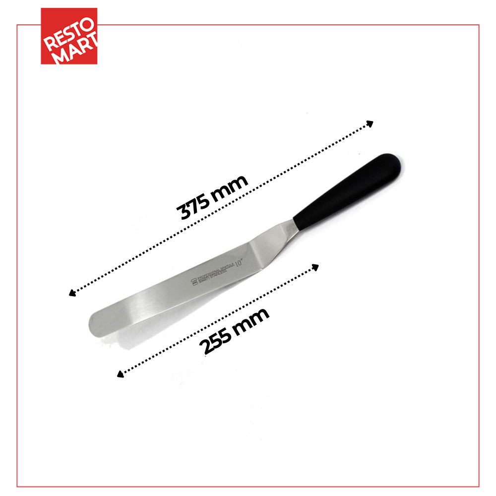 Sutil 25.4 cm/ Bend Spatula Plastic Handle 10" SANNENG Stainless(2716163) (F0) - Image 2