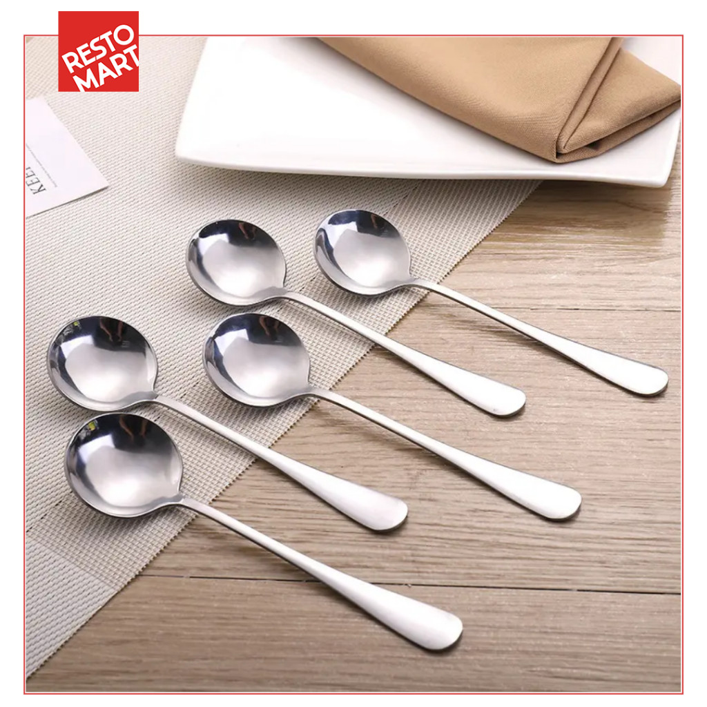 Soup Spoon / Sendok Sup 6 pcs AQUILA ECO Stainless (0914164) - Image 5