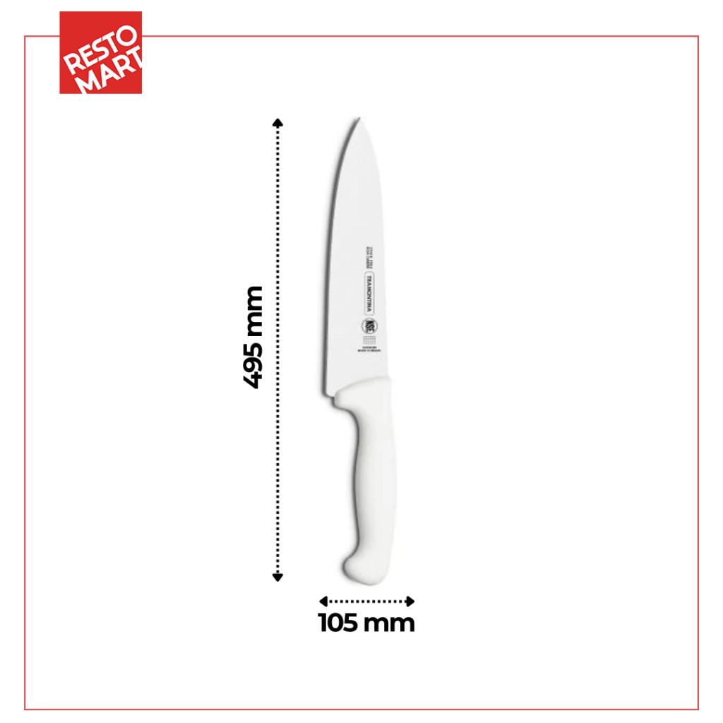 Pisau Daging / Pisau Dapur 25.4 cm / Meat Knife 10" Professional TRAMONTINA (1511567) (F11) - Image 2
