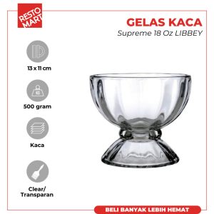 Gelas Kaca 532 ml / Supreme Glass 18 oz LIBBEY Kaca (2063057) (F4)