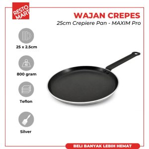 Fry Pan / Crepiere Pan / Teflon Anti Lengket 25 cm MAXIM PRO Bakelite Handle (1091695)(F7)