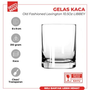 Gelas Kaca 310 ml / Old Fashioned Lexington 10.5 oz LIBBEY Kaca (2063016) (F12)