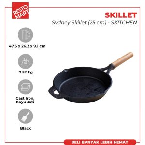 Sydney Skillet 25 cm SKITCHEN Cast Iron (2299030)(F2)