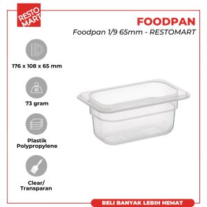 Foodpan 1/9 65 mm RESTOMART Polypropylene (0835010)(F3)