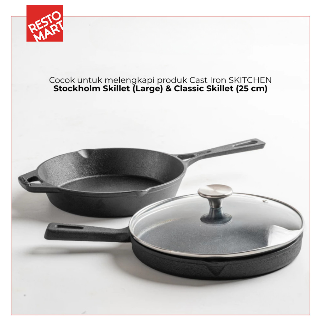 Glass Lid / Tutup Panci 25 cm SKITCHEN Tempered Glass (2299049)(F2) - Image 4