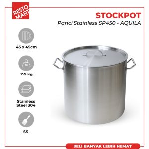 Stock Pot 45 / Panci 45 x 45 cm AQUILA Stainless 304 (2212084)(F0)