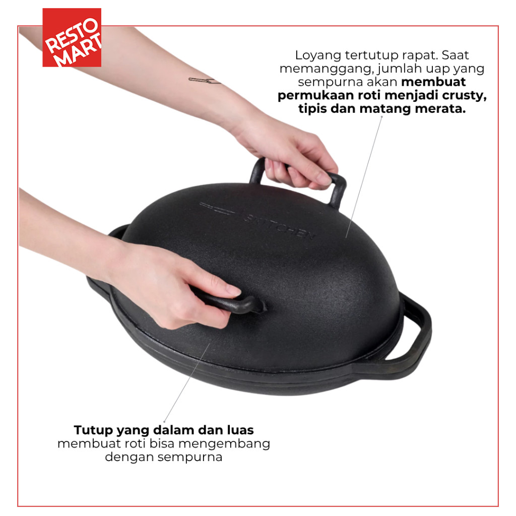 Brisbane Bread Pan / Loyang Sourdough SKITCHEN Cast Iron (2299033)(F2) - Image 3