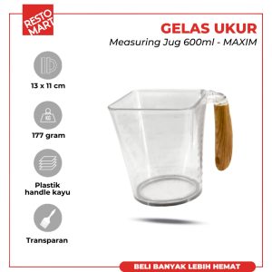 Gelas Ukur / Measuring Jug 600 ml MAXIM Plastik (1534086)(F0)