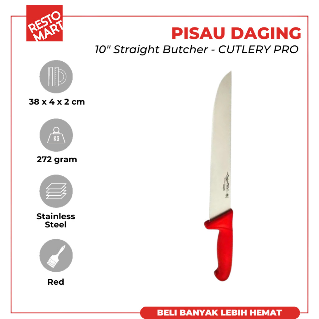 Straight Butcher Knife 10" / 25.4 cm CUTLERY PRO KB 2243 250 RD101 (1511675) (F6)
