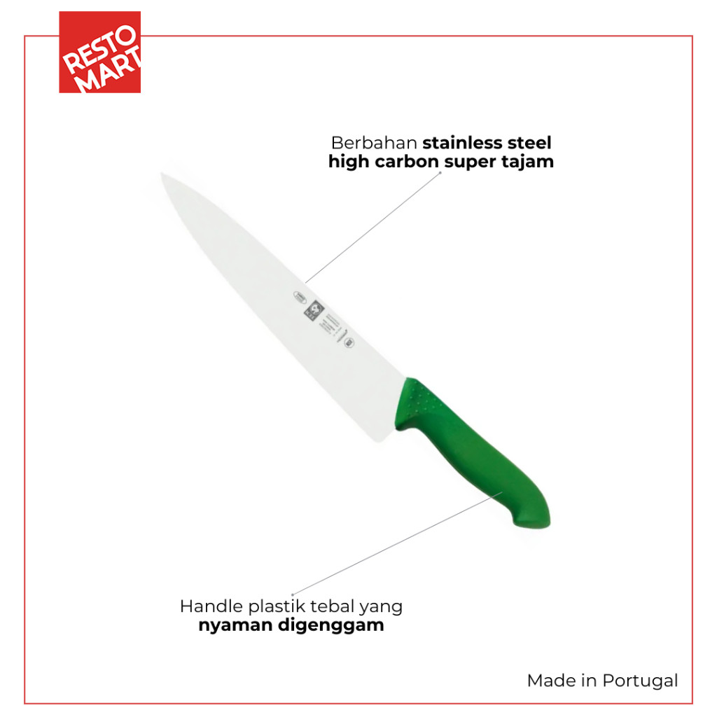 Pisau Chef / Pisau Dapur 20 cm / Chefs Knife ICEL Stainless (1511473)(F0) - Image 3
