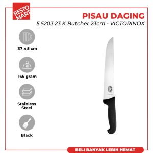 Pisau Daging / Pisau Jagal / Butcher Knife 37 cm VICTORINOX 5.5203.23  Stainless (1511152)(F0)