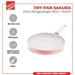 Fry Pan Sakura 16 cm MAXIM Alumunium Die Casting (1091779)(F6)