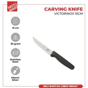Carving Knife 6" / Pisau Ukir Buah 15 cm 5.1803.15 K VICTORINOX Stainless Steel (1511052) (F0)