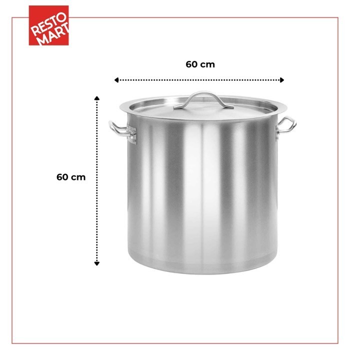 Stock Pot 60 / Panci 60 x 60 cm AQUILA Stainless 304 (2212023)(F0) - Image 2