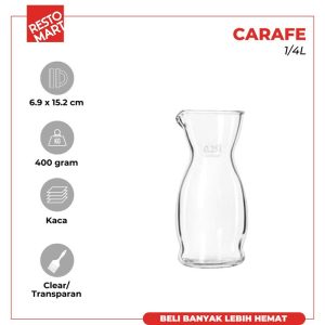 Gelas Carafe 1/4 Liter LIBBEY Kaca (2063139) (F0)