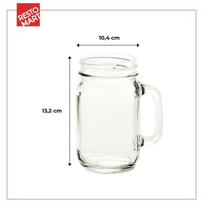 Drinking Jar / Gelas Toples 16.5 oz / 488 ml LIBBEY Kaca (2063074) (F0) - Image 3