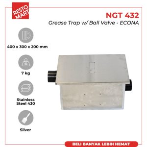 Grease Trap ECONA NGT 432 with Ball Valve (1719182)(F2)